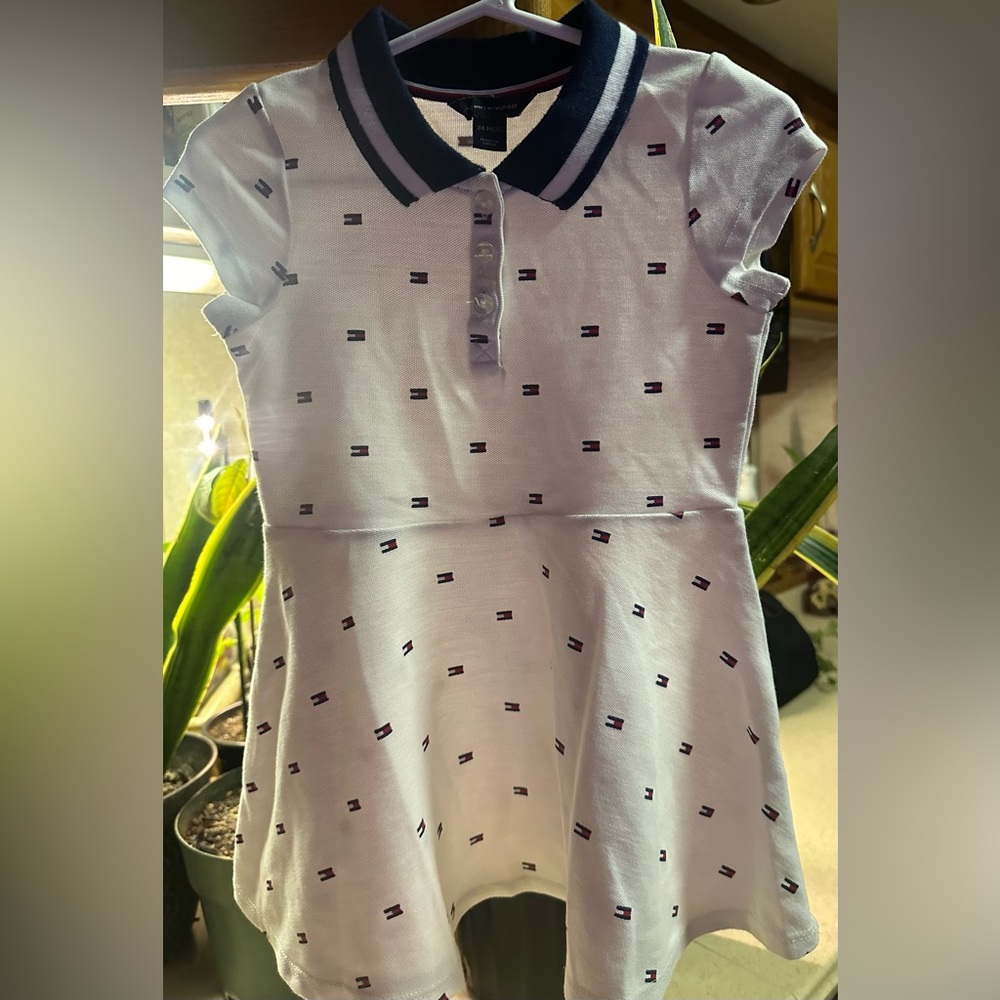 🧿SOLD🧿COPY - Tommy Hilfiger Baby Girls Printed Polo Shirt Dress